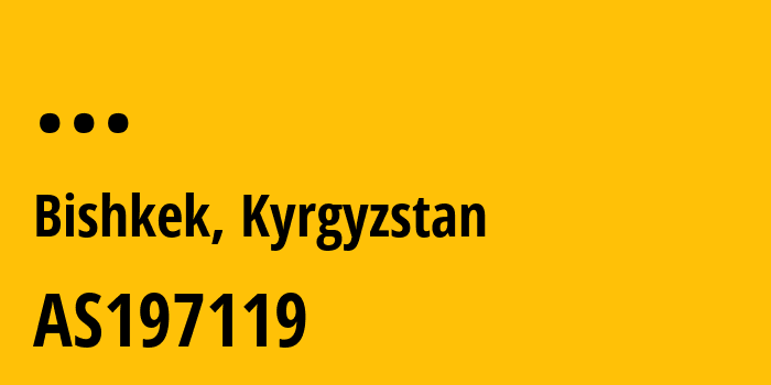 Информация о провайдере KRENA---Kyrgyz-research-and-education-network-association AS197119 KRENA - Kyrgyz research and education network association: все IP-адреса, network, все айпи-подсети