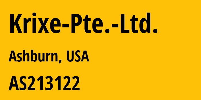 Информация о провайдере Krixe-Pte.-Ltd. AS213122 Krixe Pte. Ltd.: все IP-адреса, network, все айпи-подсети