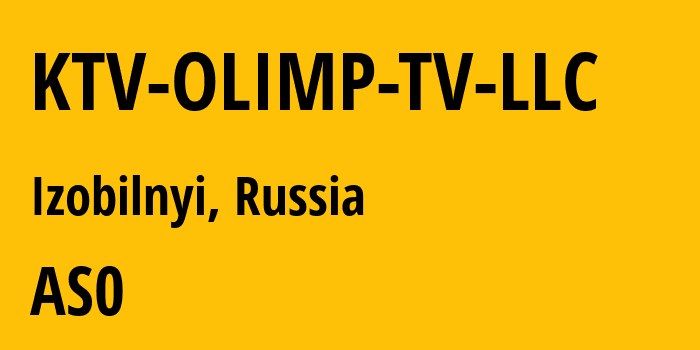 Информация о провайдере KTV-OLIMP-TV-LLC AS34882 KTV OLIMP TV LLC: все IP-адреса, network, все айпи-подсети