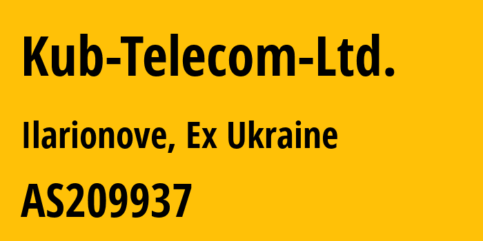 Информация о провайдере Kub-Telecom-Ltd. AS209937 Kub-Telecom Ltd.: все IP-адреса, network, все айпи-подсети