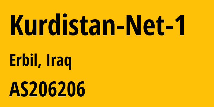 Информация о провайдере Kurdistan-Net-1 AS206206 Kurdistan Net Company for Computer and Internet Ltd.: все IP-адреса, network, все айпи-подсети