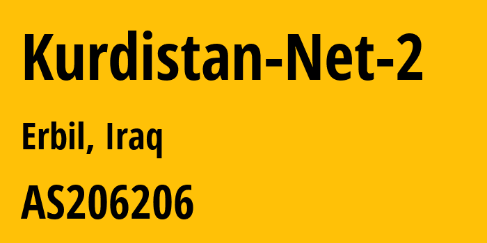 Информация о провайдере Kurdistan-Net-2 AS206206 Kurdistan Net Company for Computer and Internet Ltd.: все IP-адреса, network, все айпи-подсети