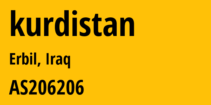 Информация о провайдере kurdistan AS206206 Kurdistan Net Company for Computer and Internet Ltd.: все IP-адреса, network, все айпи-подсети