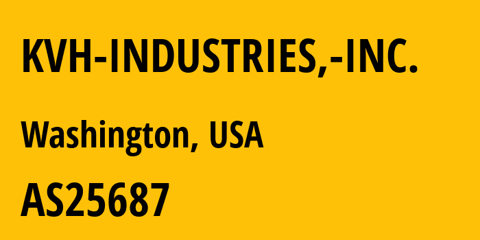 Информация о провайдере KVH-INDUSTRIES,-INC. AS25687 KVH INDUSTRIES,INC.: все IP-адреса, network, все айпи-подсети