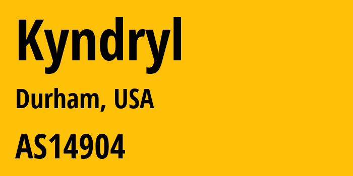 Информация о провайдере Kyndryl AS14904 Kyndryl: все IP-адреса, network, все айпи-подсети