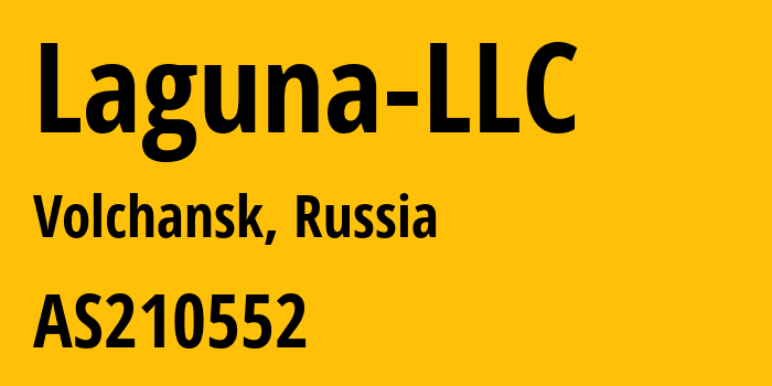 Информация о провайдере Laguna-LLC AS210552 Laguna Tech Pro LLC: все IP-адреса, network, все айпи-подсети