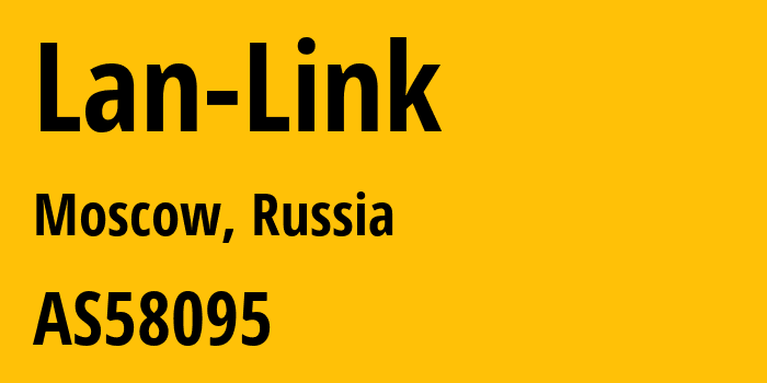 Информация о провайдере Lan-Link AS58095 LLC Lan-Link: все IP-адреса, network, все айпи-подсети