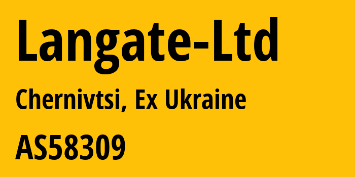 Информация о провайдере Langate-Ltd AS58309 Langate Ltd: все IP-адреса, network, все айпи-подсети