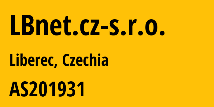 Информация о провайдере LBnet.cz-s.r.o. AS201931 LBnet.cz s.r.o.: все IP-адреса, network, все айпи-подсети