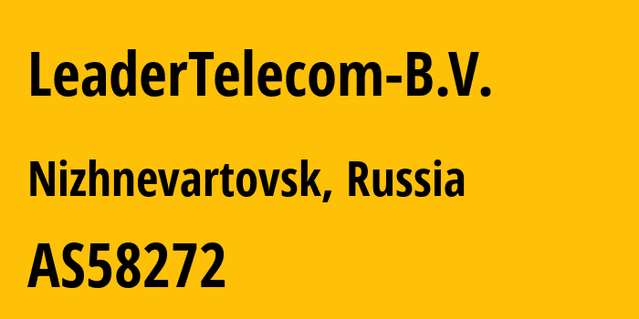 Информация о провайдере LeaderTelecom-B.V. AS58272 LeaderTelecom B.V.: все IP-адреса, network, все айпи-подсети