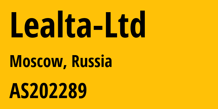 Информация о провайдере Lealta-Ltd AS41275 Lovitel LLC: все IP-адреса, network, все айпи-подсети