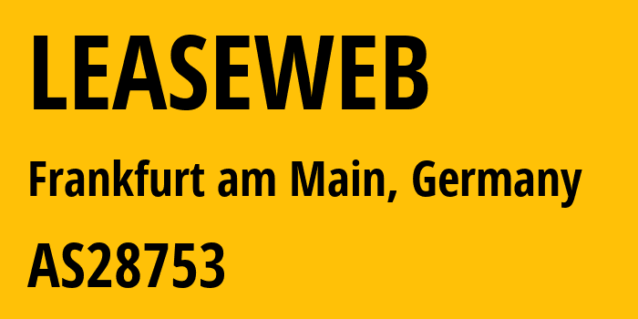 Информация о провайдере LEASEWEB AS28753 Leaseweb Deutschland GmbH: все IP-адреса, network, все айпи-подсети