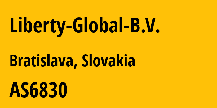 Информация о провайдере Liberty-Global-B.V. AS6830 Liberty Global B.V.: все IP-адреса, network, все айпи-подсети