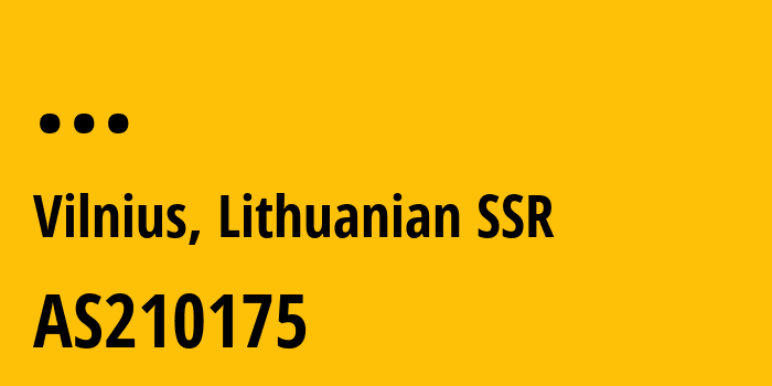 Информация о провайдере Lietuvos-Interneto-Paslaugu-Teikeju-Asociacija AS210175 Lietuvos Interneto Paslaugu Teikeju Asociacija: все IP-адреса, network, все айпи-подсети