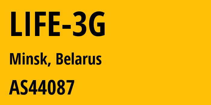 Информация о провайдере LIFE-3G AS44087 BeST CJSC: все IP-адреса, network, все айпи-подсети