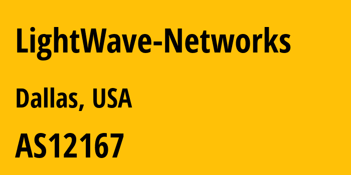 Информация о провайдере LightWave-Networks : все IP-адреса, network, все айпи-подсети