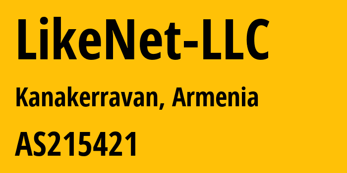 Информация о провайдере LikeNet-LLC AS215421 LikeNet LLC: все IP-адреса, network, все айпи-подсети