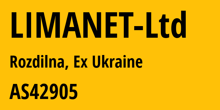 Информация о провайдере LIMANET-Ltd AS42905 LIMANET Ltd.: все IP-адреса, network, все айпи-подсети