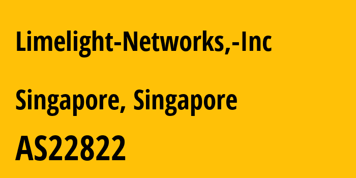 Информация о провайдере Limelight-Networks,-Inc AS22822 Limelight Networks, Inc.: все IP-адреса, network, все айпи-подсети