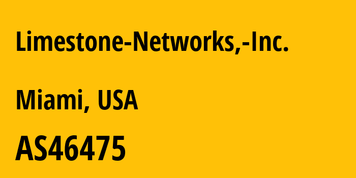 Информация о провайдере Limestone-Networks,-Inc. AS46475 Limestone Networks, Inc.: все IP-адреса, network, все айпи-подсети