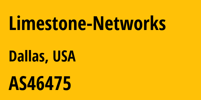 Информация о провайдере Limestone-Networks AS46475 Limestone Networks, Inc.: все IP-адреса, network, все айпи-подсети