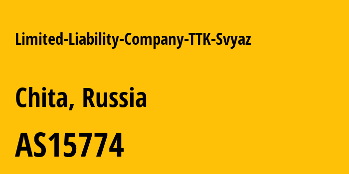 Информация о провайдере Limited-Liability-Company-TTK-Svyaz AS15774 Limited Liability Company TTK-Svyaz: все IP-адреса, network, все айпи-подсети