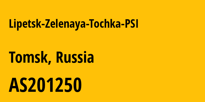 Информация о провайдере Lipetsk-Zelenaya-Tochka-PSI AS201250 Zelenaya Tochka Lipetsk LLC: все IP-адреса, network, все айпи-подсети