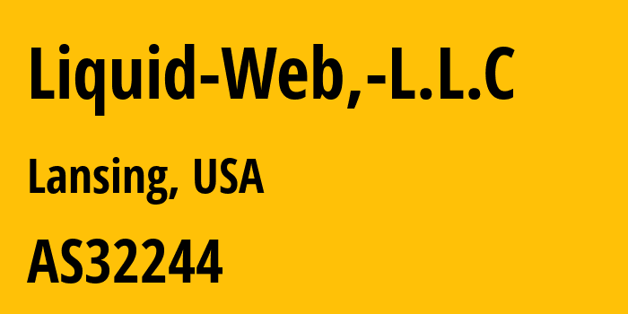 Информация о провайдере Liquid-Web,-L.L.C AS32244 Liquid Web, L.L.C: все IP-адреса, network, все айпи-подсети