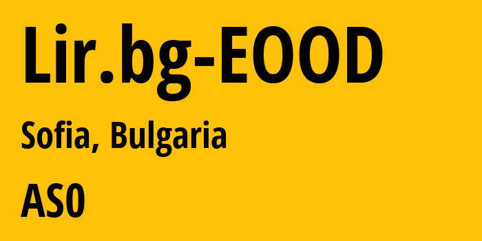 Информация о провайдере Lir.bg-EOOD AS204428 SS-Net: все IP-адреса, network, все айпи-подсети