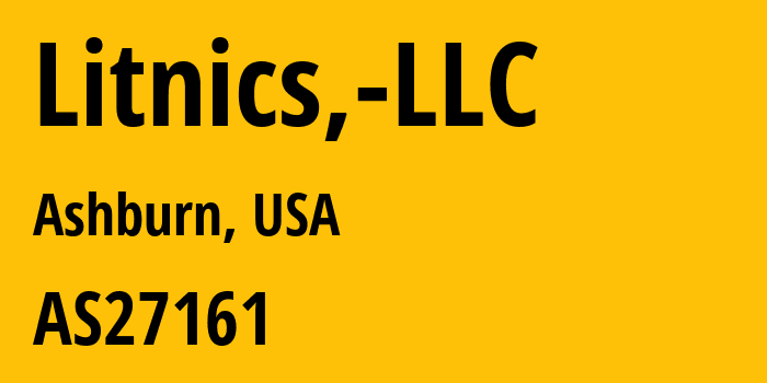 Информация о провайдере Litnics,-LLC AS27161 Litnics, LLC: все IP-адреса, network, все айпи-подсети