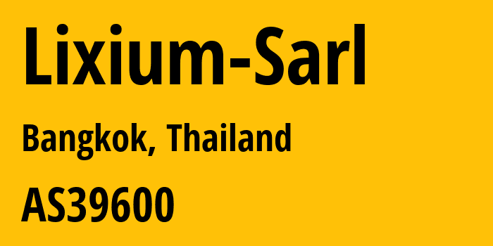 Информация о провайдере Lixium-Sarl AS39600 BUNNY TECHNOLOGY LLC: все IP-адреса, network, все айпи-подсети