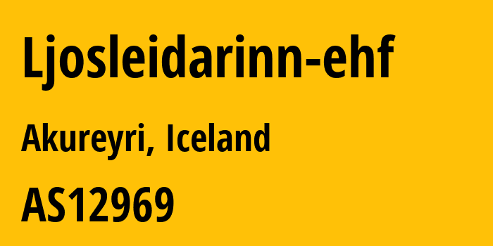 Информация о провайдере Ljosleidarinn-ehf AS12969 Vodafone Iceland: все IP-адреса, network, все айпи-подсети