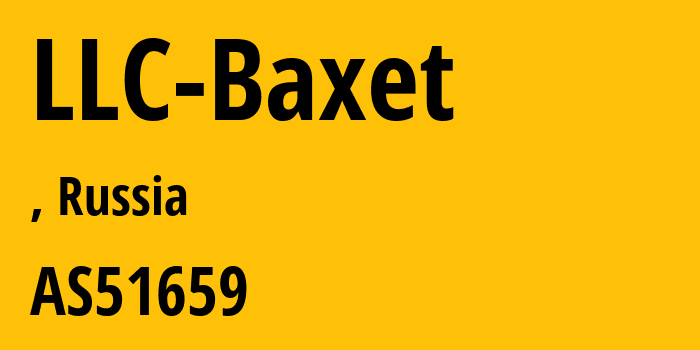 Информация о провайдере LLC-Baxet AS49392 LLC Baxet: все IP-адреса, network, все айпи-подсети