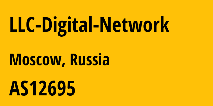 Информация о провайдере LLC-Digital-Network AS12695 LLC Digital Network: все IP-адреса, network, все айпи-подсети