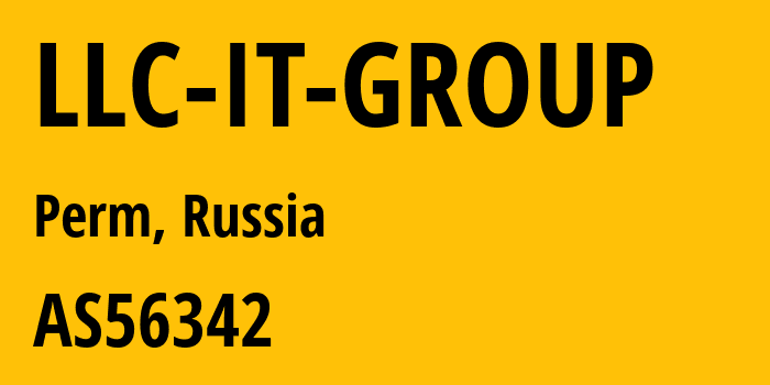 Информация о провайдере LLC-IT-GROUP AS56342 LLC IT-GROUP: все IP-адреса, network, все айпи-подсети