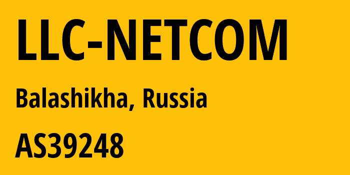 Информация о провайдере LLC-NETCOM AS39248 Artem Zubkov: все IP-адреса, network, все айпи-подсети