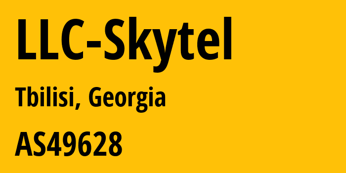Информация о провайдере LLC-Skytel AS49628 LLC Skytel: все IP-адреса, network, все айпи-подсети