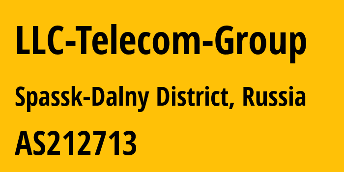 Информация о провайдере LLC-Telecom-Group AS212713 TELECOM GROUP: все IP-адреса, network, все айпи-подсети