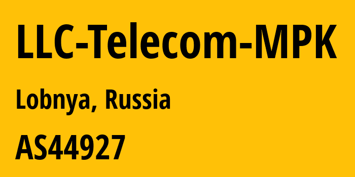 Информация о провайдере LLC-Telecom-MPK AS44927 LLC Telecom MPK: все IP-адреса, network, все айпи-подсети