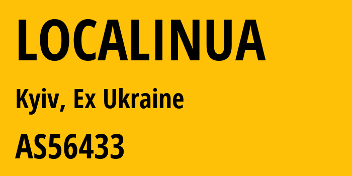 Информация о провайдере LOCALINUA AS56433 ASLANUA NETWORK: все IP-адреса, network, все айпи-подсети