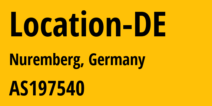 Информация о провайдере Location-DE AS197540 netcup GmbH: все IP-адреса, network, все айпи-подсети