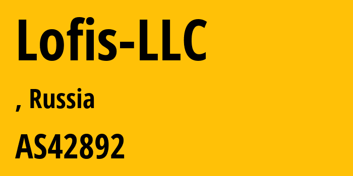 Информация о провайдере Lofis-LLC AS42892 PE Filimonov Boris Yurievich: все IP-адреса, network, все айпи-подсети