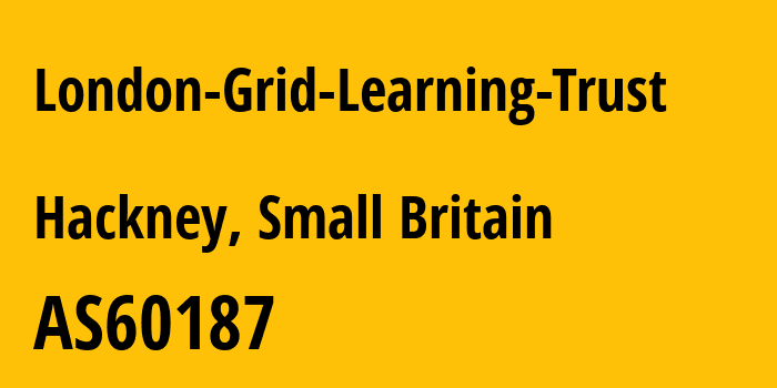 Информация о провайдере London-Grid-Learning-Trust AS60187 London Grid for Learning Trust: все IP-адреса, network, все айпи-подсети