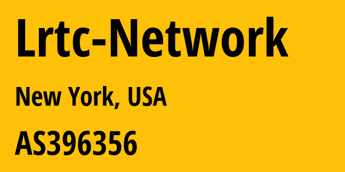 Информация о провайдере Lrtc-Network AS396356 Latitude.sh: все IP-адреса, network, все айпи-подсети