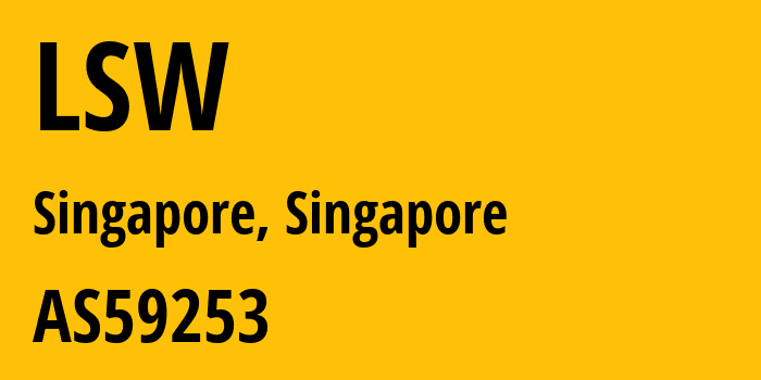 Информация о провайдере LSW AS59253 Leaseweb Asia Pacific pte. ltd.: все IP-адреса, network, все айпи-подсети