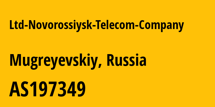 Информация о провайдере Ltd-Novorossiysk-Telecom-Company AS197349 IDALGO TELECOM: все IP-адреса, network, все айпи-подсети