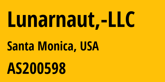 Информация о провайдере Lunarnaut,-LLC AS200598 Lunarnaut, LLC: все IP-адреса, network, все айпи-подсети