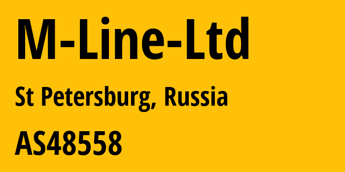 Информация о провайдере M-Line-Ltd AS48558 M-Line Ltd.: все IP-адреса, network, все айпи-подсети