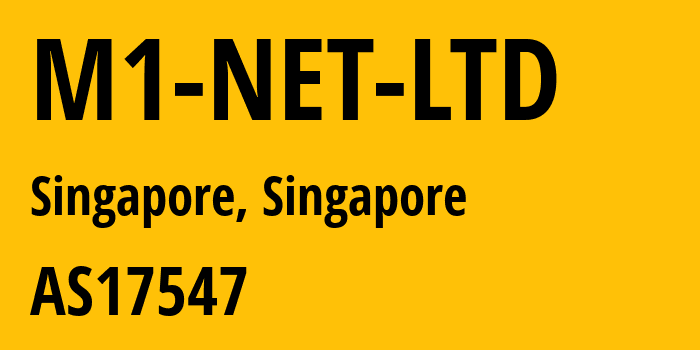 Информация о провайдере M1-NET-LTD AS17547 M1 NET LTD: все IP-адреса, network, все айпи-подсети