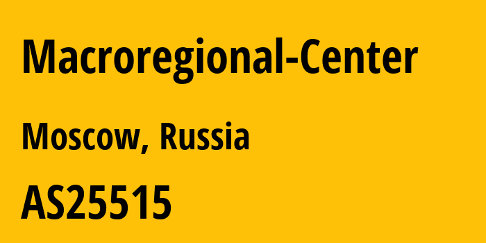 Информация о провайдере Macroregional-Center AS21378 PJSC Rostelecom: все IP-адреса, network, все айпи-подсети